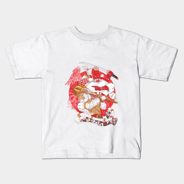 Tengu and Anoman Kids T-Shirt by iwansulis